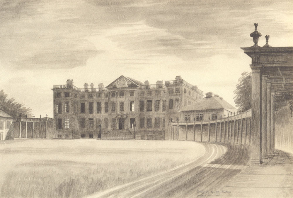 NORTHAMPTONSHIRE. Burley-on-the-Hill. By Barbara Jones 1947 old vintage print